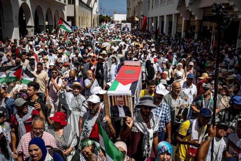 “جمعات الغضب” تتواصل في المغرب وحزب معارض يستنكر صمت وتأخر جل البلدان العربية في التنديد باغتيال الشهيد هنية- (صور)