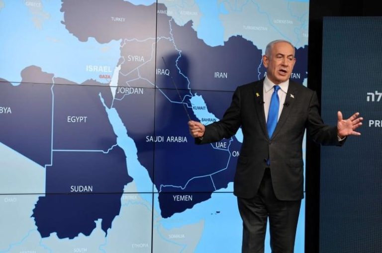 للمرة الرابعة.. غضب في المغرب لاستخدام نتنياهو خريطة بدون الصحراء- (صورة)