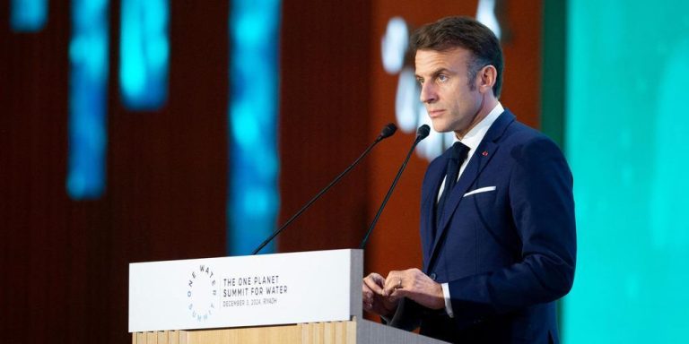 السعودية: ماكرون يشيد بجهود المغرب في مجال تدبير المياه