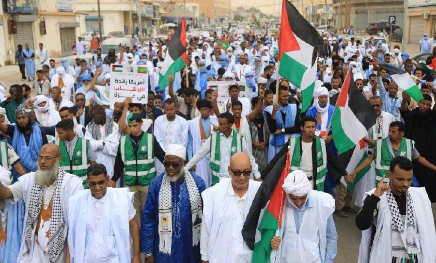 مسيرة الجمعة في نواكشوط عنوانها «غزة: صمود وثبات» والتبرع المالي يزداد والإغاثة تتواصل بتوزيع آلاف أرغفة الخبز مسيرة الجمعة في نواكشوط عنوانها «غزة: صمود وثبات» والتبرع المالي يزداد والإغاثة تتواصل بتوزيع آلاف أرغفة الخبز