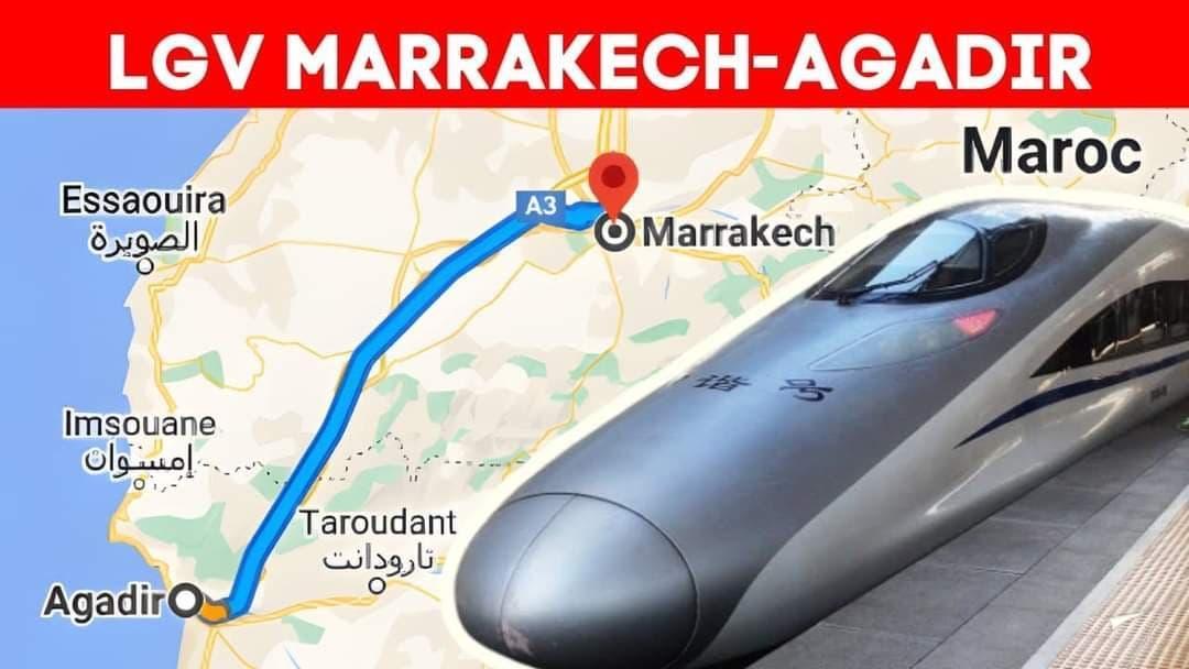 مستجدات المشروع الاستراتيجي الخط السككي” TGV ” الرابط بين مراكش وأكادير مستجدات المشروع الاستراتيجي الخط السككي” TGV ” الرابط بين مراكش وأكادير