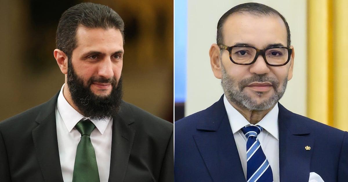 الملك محمد السادس يؤكد دعم المغرب لوحدة سوريا الملك محمد السادس يؤكد دعم المغرب لوحدة سوريا
