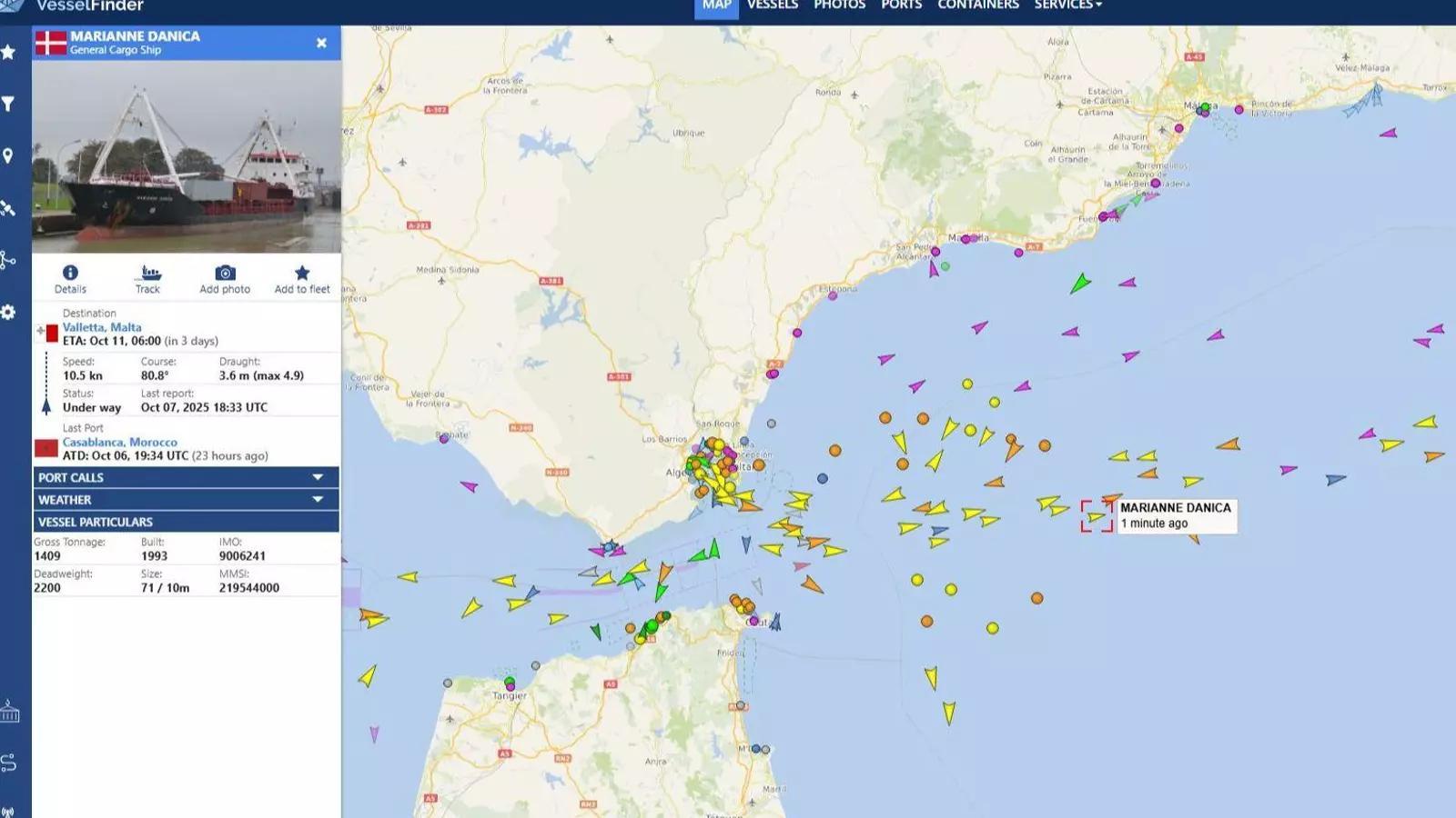 سفينة دنماركية بأسلحة لإسرائيل تتجه للدار البيضاء سفينة دنماركية بأسلحة لإسرائيل تتجه للدار البيضاء