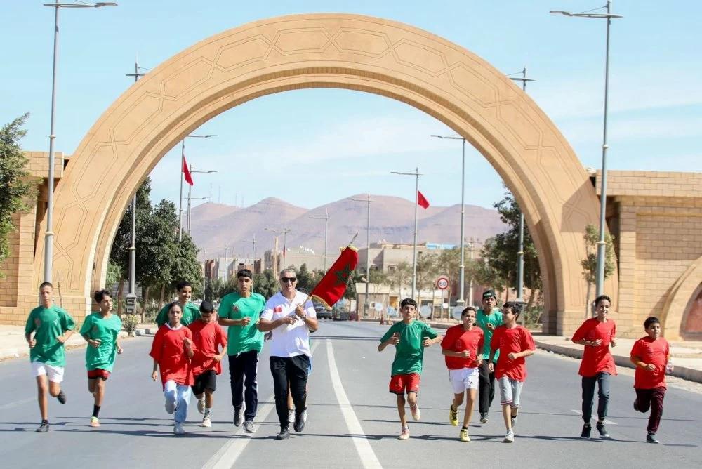 المسيرة الخضراء: سباق التناوب الرمزي يصل كلميم المسيرة الخضراء: سباق التناوب الرمزي يصل كلميم