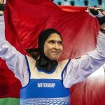 أمينة الدحاوي تتوج بذهبية التايكوندو في كينيا أمينة الدحاوي تتوج بذهبية التايكوندو في كينيا