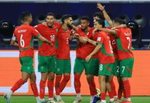 المغرب يتأهل لنصف نهائي كأس العرب ضد الفائز من الجزائر والإمارات المغرب يتأهل لنصف نهائي كأس العرب ضد الفائز من الجزائر والإمارات