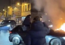 احتفالات في بروكسل بفوز المغرب على زامبيا احتفالات في بروكسل بفوز المغرب على زامبيا