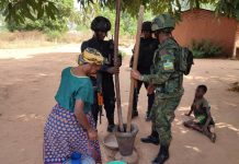 the Rwandan Army in City of Mocimboa da Praia