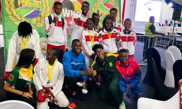 Mozambique karate team wins nine medals at AUSC Region 5 games in