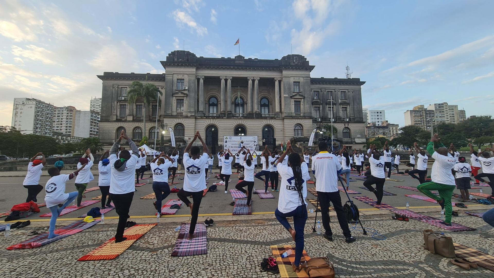 Celebration of 8th International Day of Yoga in Mozambique