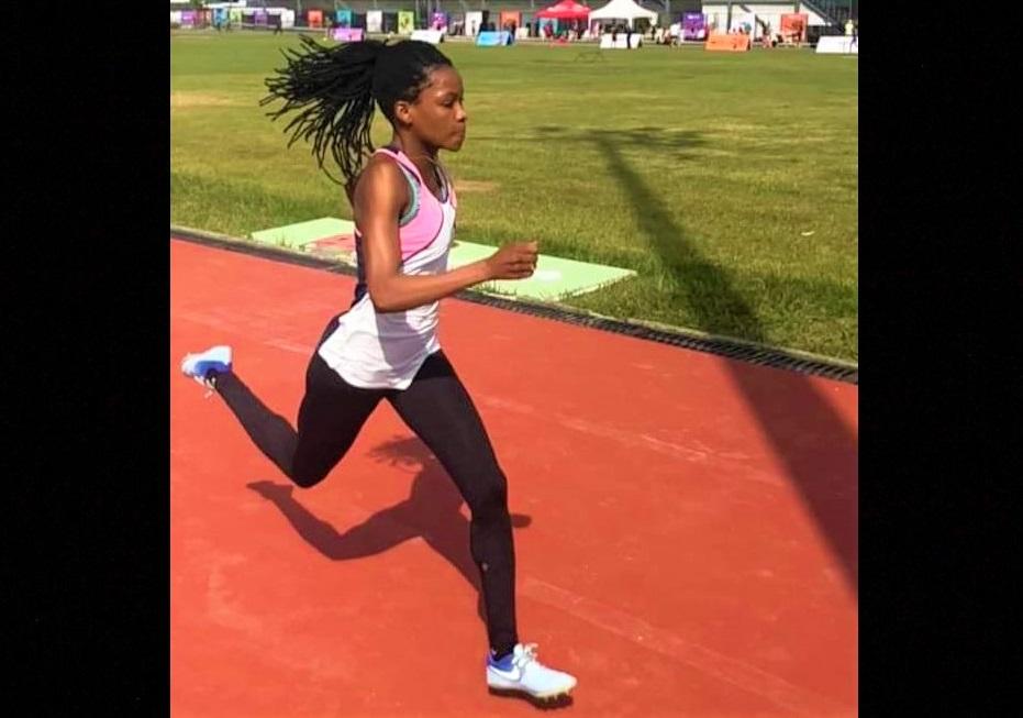 Verónica José runs for Mozambique today at the World Athletics U20 Championships
