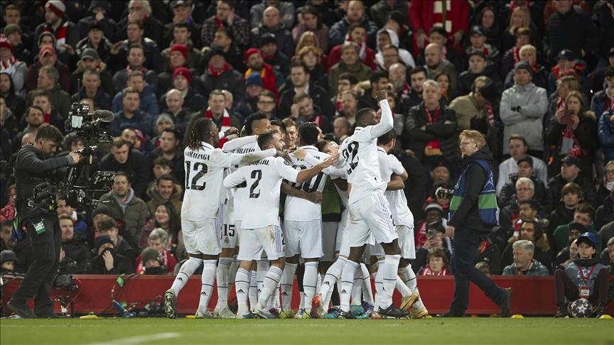 Real Madrid routs Liverpool 5-2 in Champions League last 16 clash at Anfield Real Madrid routs Liverpool 5-2 in Champions League last 16 clash at Anfield