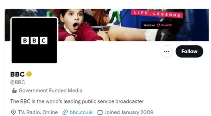 BBC objects to 'government funded' Twitter label BBC objects to 'government funded' Twitter label