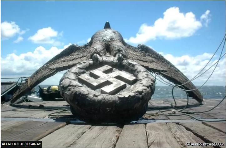 Nazi battleship's bronze eagle saved from smelter Nazi battleship's bronze eagle saved from smelter