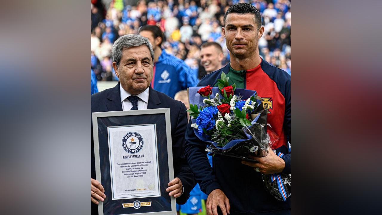 Unbelievable achievement, says Ronaldo after scoring on historic night Unbelievable achievement, says Ronaldo after scoring on historic night
