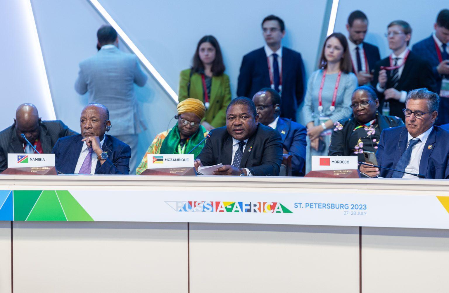Nyusi at Africa-Russia summit Nyusi at Africa-Russia summit