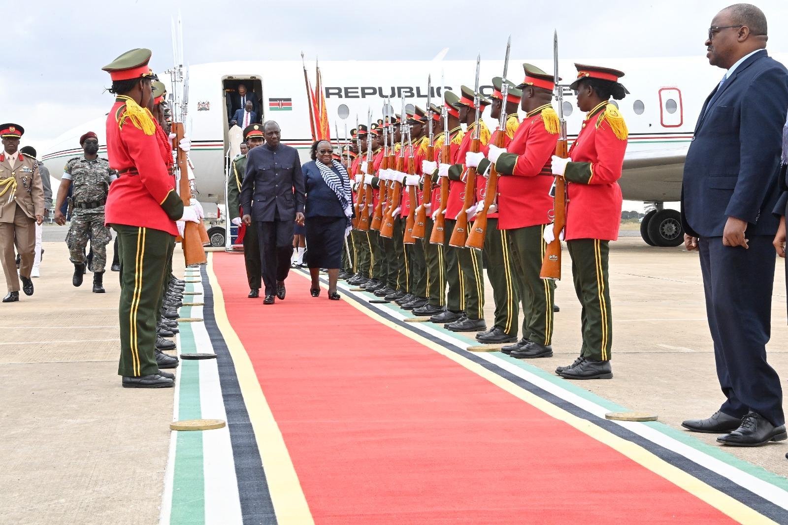 Kenya president Ruto arrives for state visit to review cooperation Kenya president Ruto arrives for state visit to review cooperation