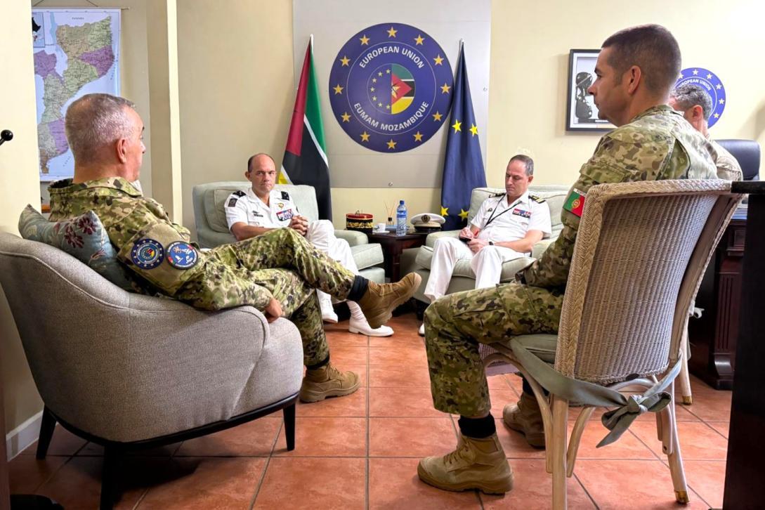 European Union Military Assistance Mission in Mozambique Receives Visit from the French Armed Forces in the Southern Indian Ocean Zone European Union Military Assistance Mission in Mozambique Receives Visit from the French Armed Forces in the Southern Indian Ocean Zone