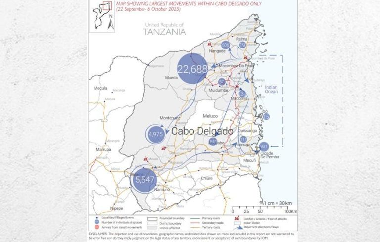 Displacement Tracking Matrix Cabo Delgado Nampula Attacks Mozambique