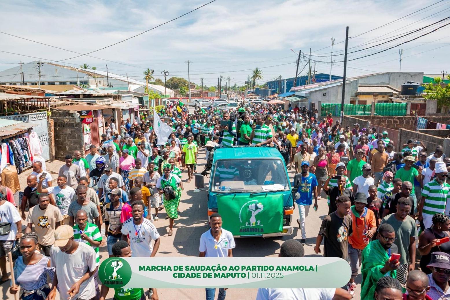 Anamola holds peaceful march in Maputo Anamola holds peaceful march in Maputo