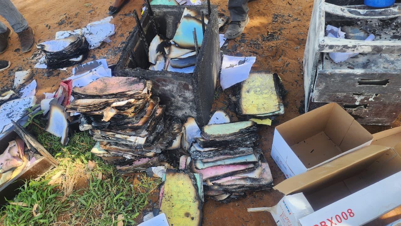 Arson Fire Destroys Chongoene District Court Arson Fire Destroys Chongoene District Court