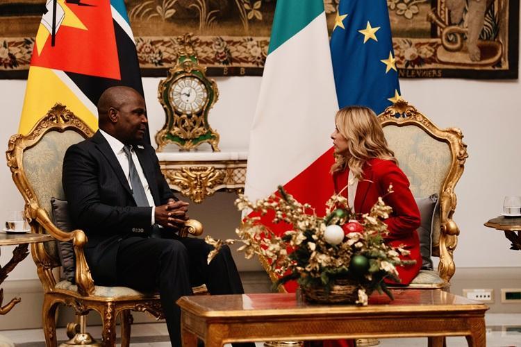 Meloni Meets Mozambique's President Chapo in Rome Meloni Meets Mozambique's President Chapo in Rome