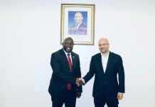 Mozambique Minister Manasse Meets Eni’s Giuseppe Marando Mozambique Minister Manasse Meets Eni's Giuseppe Marando