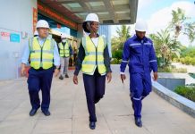 Labour Minister Ivete Alane Evaluates Dugongo Cement Factory Labour Minister Ivete Alane Evaluates Dugongo Cement Factory