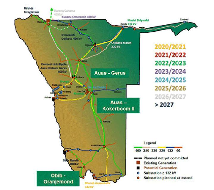 Building starts on N$629 million transmission line…forms part of N$3.5 billion investment for over 800km Building starts on N$629 million transmission line…forms part of N$3.5 billion investment for over 800km