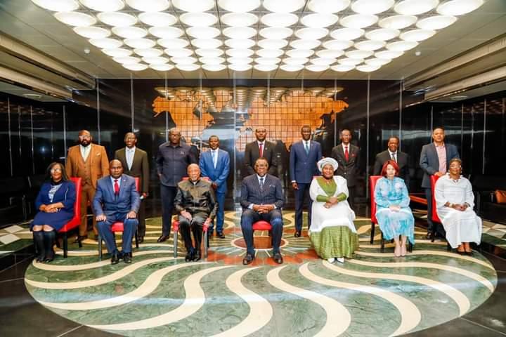 Dr. Hage G. Geingob thanked all Regional Governors for the outstanding role they played in fighting COVID – 19 Pandemic. Dr. Hage G. Geingob thanked all Regional Governors for the outstanding role they played in fighting COVID – 19 Pandemic.
