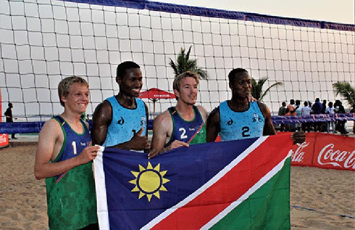 Beach volleyball win silver in Zambia Beach volleyball win silver in Zambia