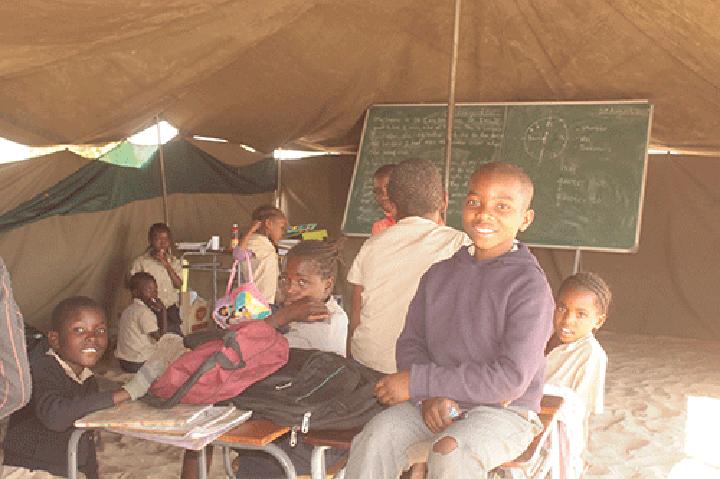 Makeshift Rundu school to get permanent structure Makeshift Rundu school to get permanent structure