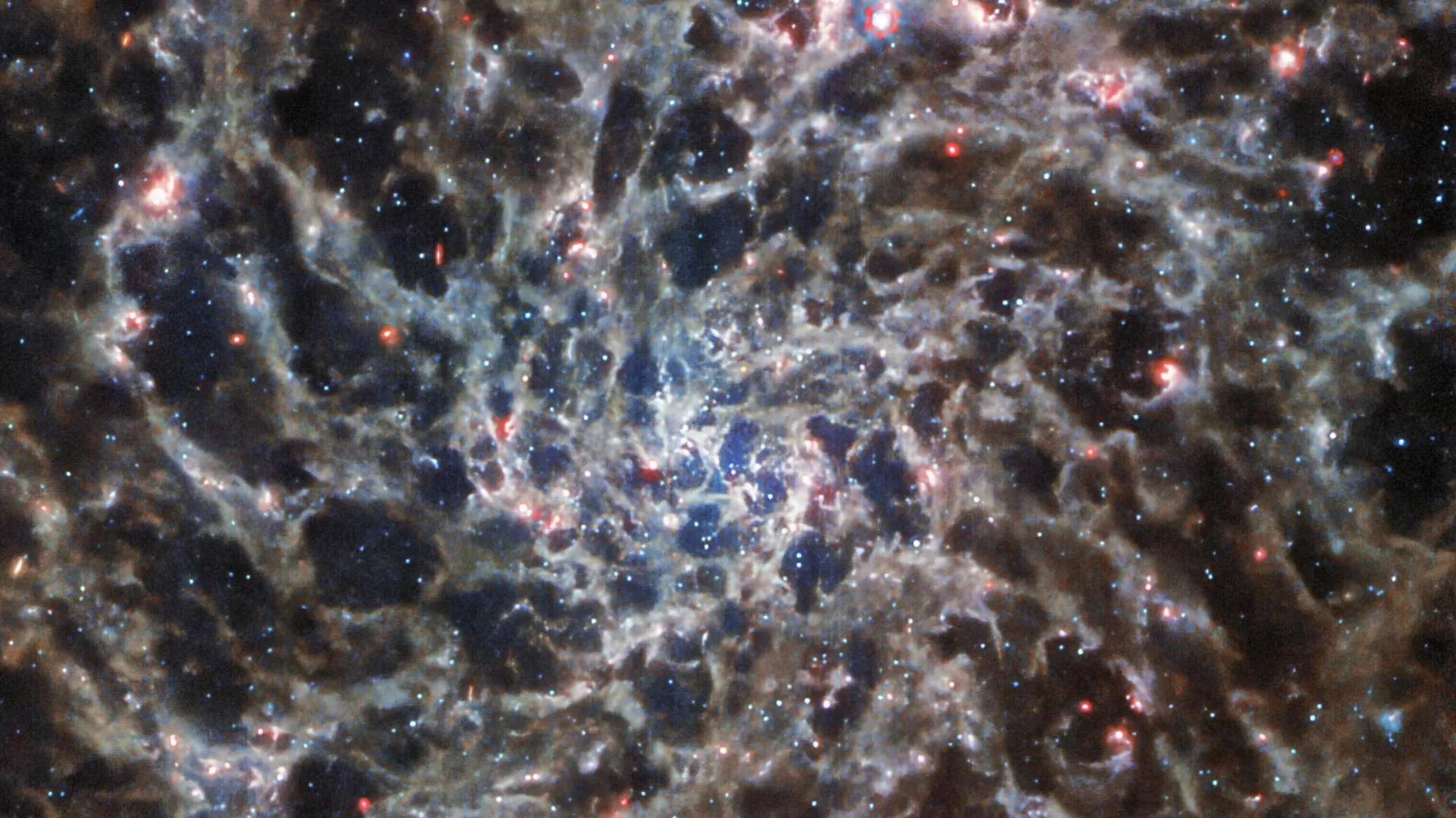 Images From James Webb Telescope Show 'Bones' of a Far-Away Galaxy Images From James Webb Telescope Show 'Bones' of a Far-Away Galaxy