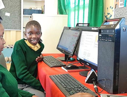 Festus Gonteb primary receives 18 computers Festus Gonteb primary receives 18 computers