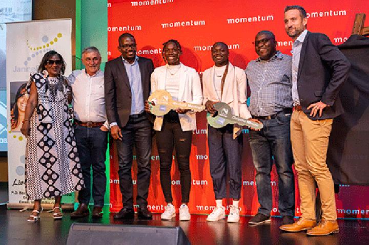Mboma and Masilingi receive houses from Nedbank and MTC Mboma and Masilingi receive houses from Nedbank and MTC