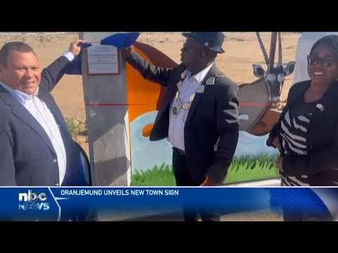 Oranjemund unveils town sign - Namibia