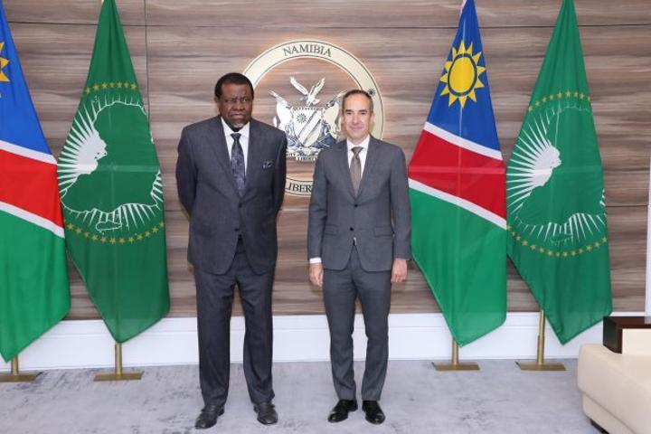 President Geingob Holds Productive Meeting with Spanish Ambassador to Strengthen Bilateral Ties President Geingob Holds Productive Meeting with Spanish Ambassador to Strengthen Bilateral Ties