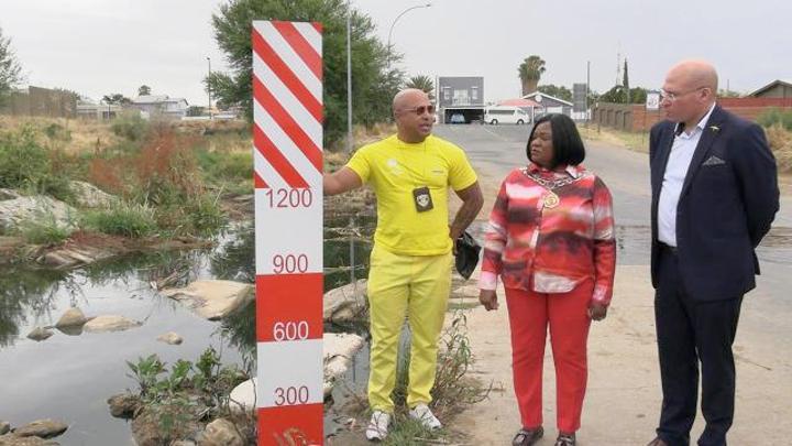 Windhoek Santam Launch Flood Warning Signs for Safety Windhoek Santam Launch Flood Warning Signs for Safety