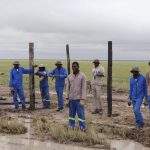 Environment minister tours Etosha fence works, park resorts Environment minister tours Etosha fence works, park resorts