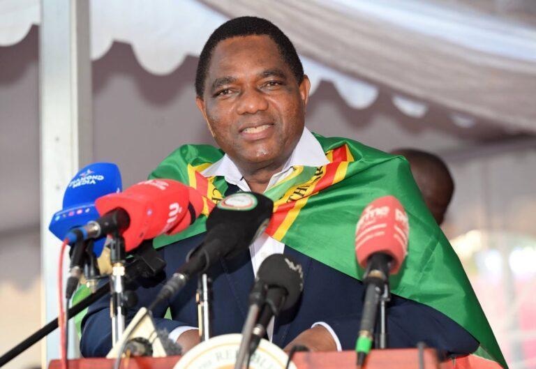 Hichilema Leads Early in Zambia Presidential Vote Hichilema Leads Early in Zambia Presidential Vote