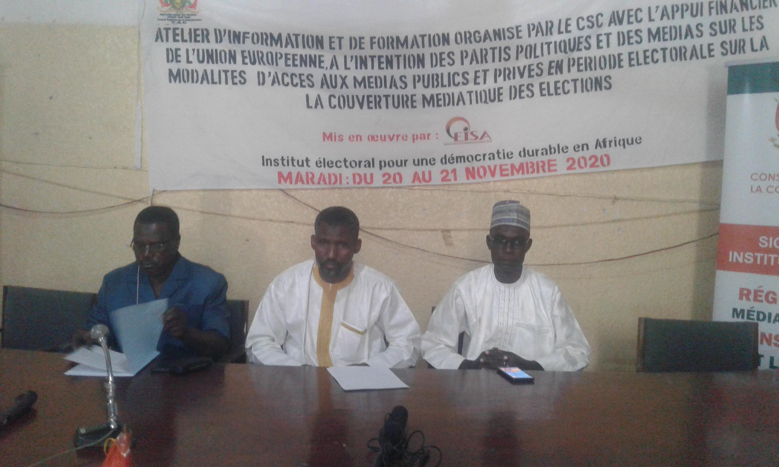 Maradi : Les représentants des partis politiques et les journalistes à l’école de l’accès aux médias et la couverture médiatique des élections Maradi : Les représentants des partis politiques et les journalistes à l’école de l’accès aux médias et la couverture médiatique des élections