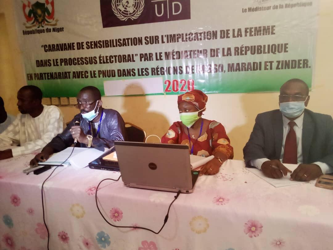 Dosso : Le Médiateur de la République lance une caravane de sensibilisation sur l’implication de la femme dans le processus électoral Dosso : Le Médiateur de la République lance une caravane de sensibilisation sur l’implication de la femme dans le processus électoral
