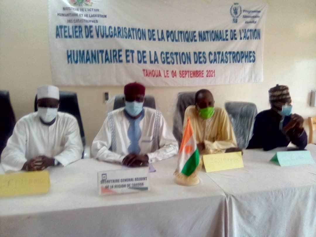 Ouverture à Tahoua d'un atelier de vulgarisation de la politique nationale de l'action humanitaire et de la gestion des catastrophes Ouverture à Tahoua d'un atelier de vulgarisation de la politique nationale de l'action humanitaire et de la gestion des catastrophes