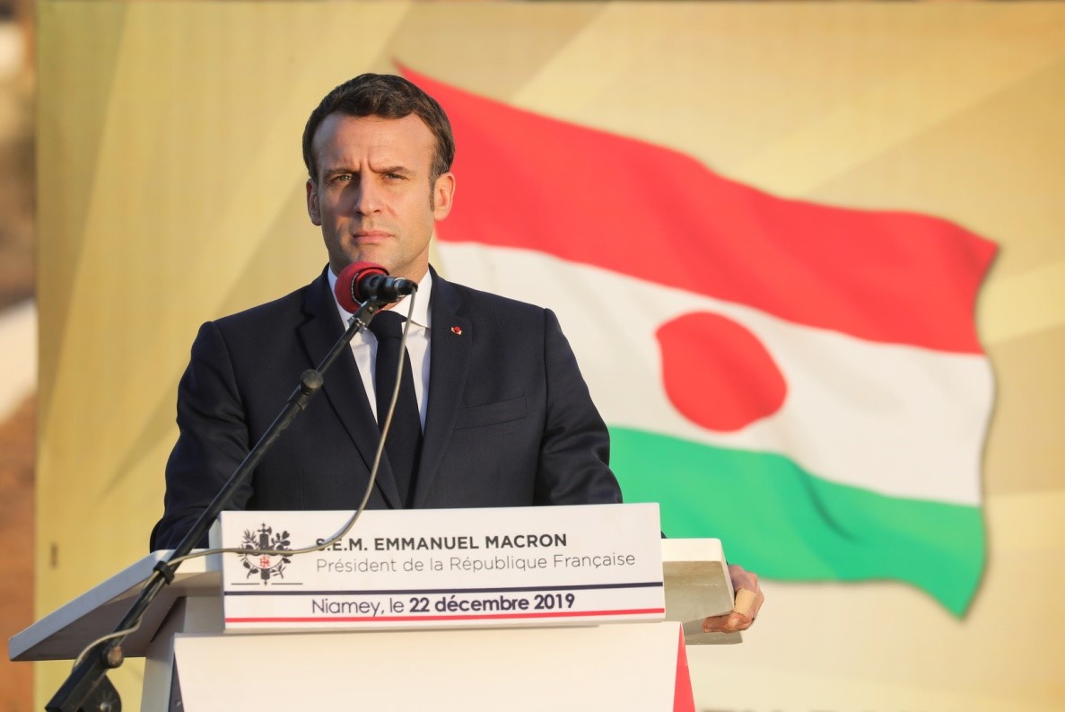 Le Président Emmanuel Macron à Niamey 