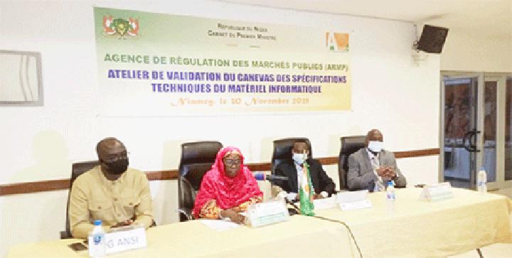 Gestion des marchés publics : Validation du canevas des spécifications techniques du matériel informatique Gestion des marchés publics : Validation du canevas des spécifications techniques du matériel informatique