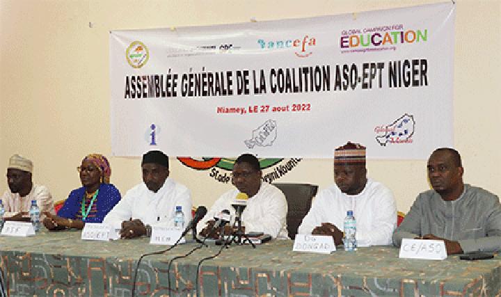  Assemblée Générale de la Coalition Nigérienne des Associations, Syndicats et ONG de campagne Education pour tous (ASO-EPT) : La coalition exhorte l’Etat à accélérer le processus de révision et de fixation des frais de scolarité dans les écoles privées Assemblée Générale de la Coalition Nigérienne des Associations, Syndicats et ONG de campagne Education pour tous (ASO-EPT) : La coalition exhorte l’Etat à accélérer le processus de révision et de fixation des frais de scolarité dans les écoles privées