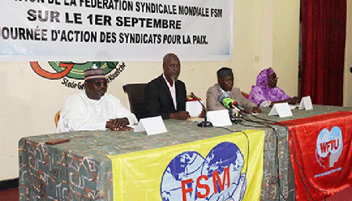 Déclaration de la Fédération Syndicale Mondiale : 1er Septembre, journée d’actions des syndicaux pour la paix Déclaration de la Fédération Syndicale Mondiale : 1er Septembre, journée d’actions des syndicaux pour la paix