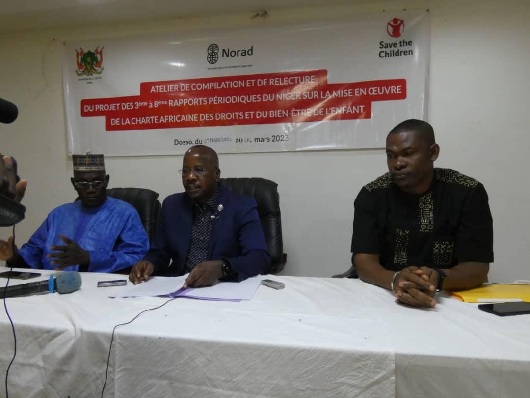 Atelier de relecture et de validation du 3ème rapport périodique du Niger sur la Mise en œuvre de la Charte africaine des Droits et du Bien-être de l’Enfant Atelier de relecture et de validation du 3ème rapport périodique du Niger sur la Mise en œuvre de la Charte africaine des Droits et du Bien-être de l’Enfant