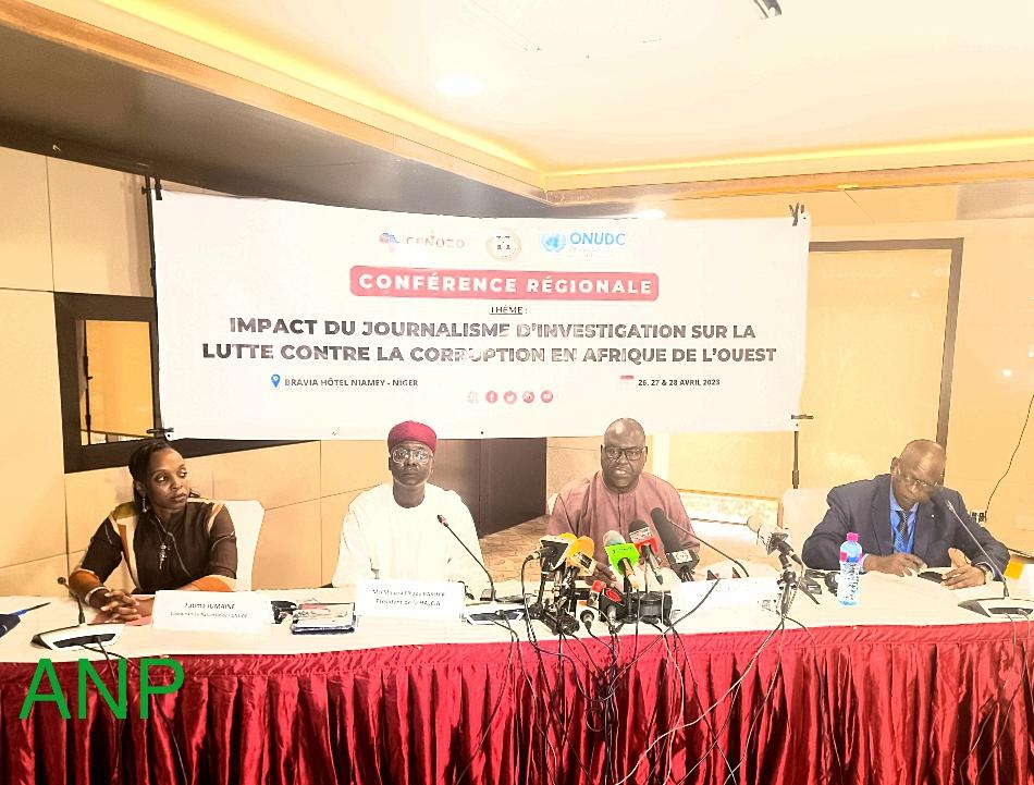 Niamey abrite une conférence régionale sur l’impact du journalisme d’investigation sur la lutte contre la corruption en Afrique de l’Ouest Niamey abrite une conférence régionale sur l’impact du journalisme d’investigation sur la lutte contre la corruption en Afrique de l’Ouest