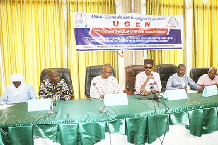 2ème conseil syndical ordinaire de l’Union Générale des Enseignants du Niger (UGEN) : Contribuer au renforcement de la qualité du système éducatif 2ème conseil syndical ordinaire de l’Union Générale des Enseignants du Niger (UGEN) : Contribuer au renforcement de la qualité du système éducatif